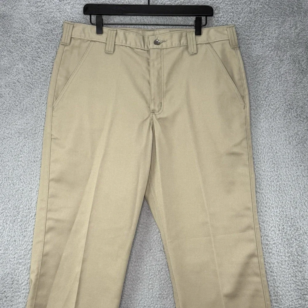Carhartt B290 Blended Twill Chino Pants Beige Tan Y2K Work Construction Sz 36x28